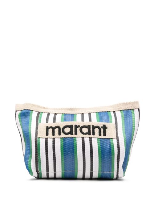 Pouch con logo ricamato Isabel Marant | PO0001FAA1X17M30BU